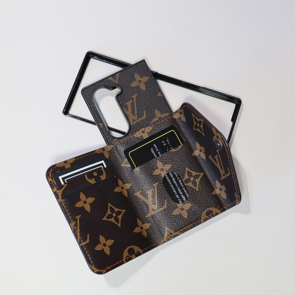 LV Wallet Case Z Fold 3 4 5 6 7 Samsung Galaxy Series