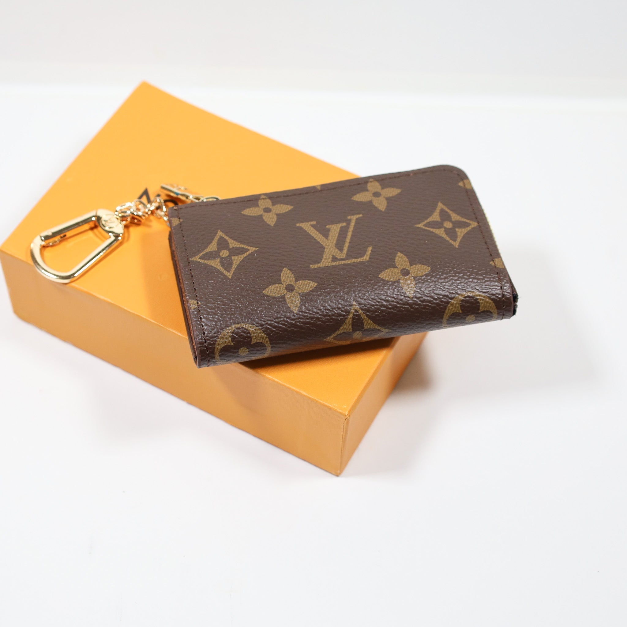 LV Monogram Key Pouch Mini Wallet