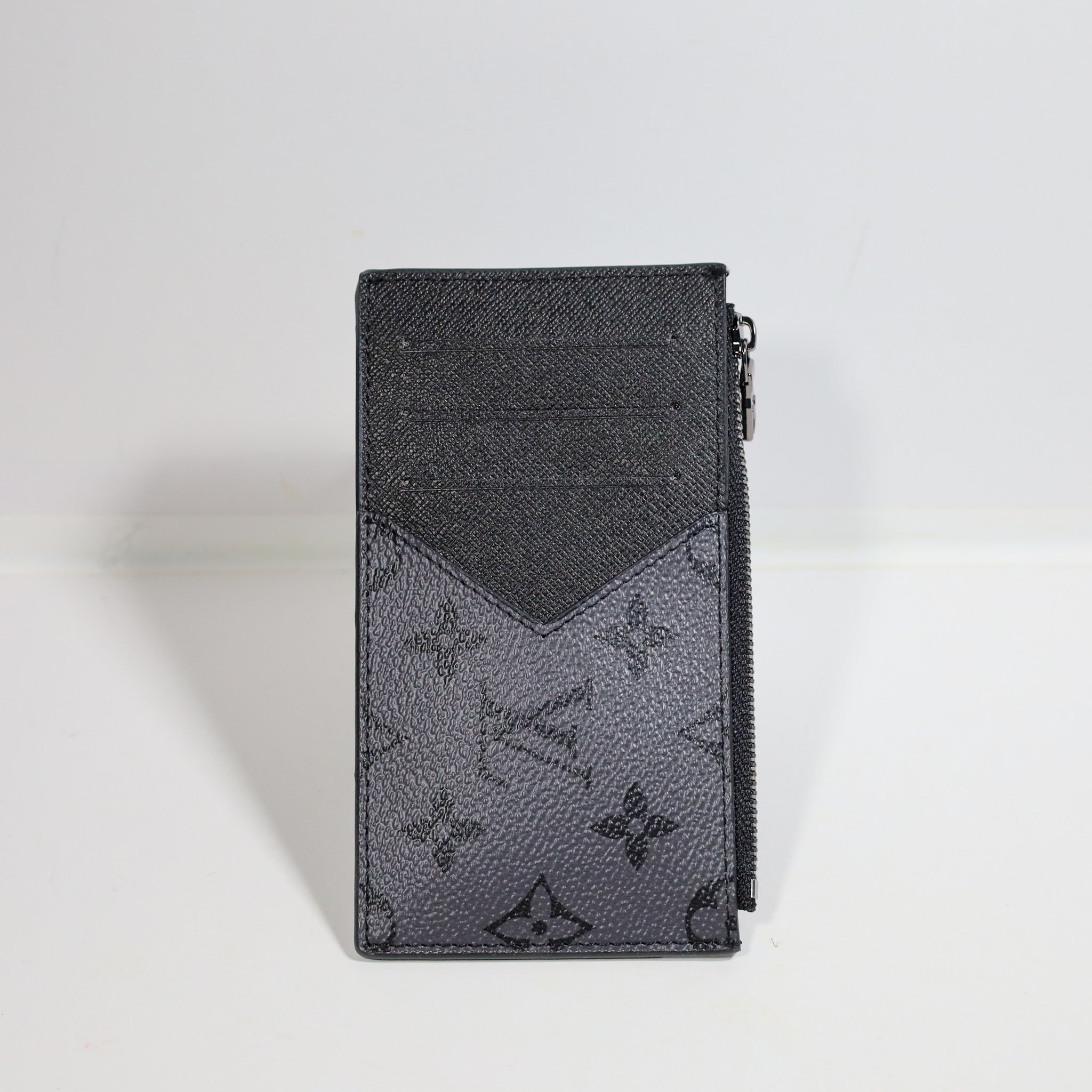 LV Men's Card Holder Black Grey Monogram