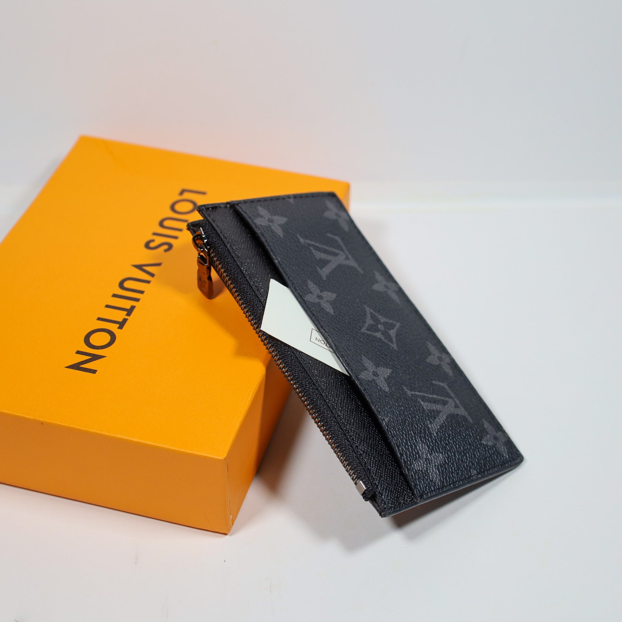 LV Men's Card Holder Black Grey Monogram