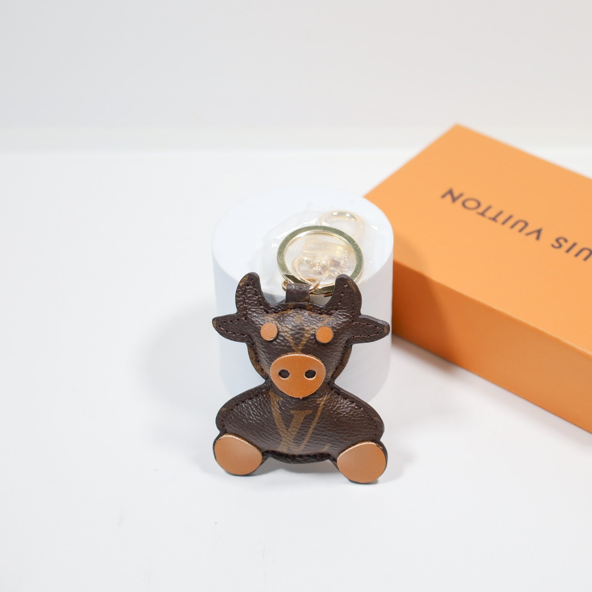 LV Keyring Cow Style Bag Charm