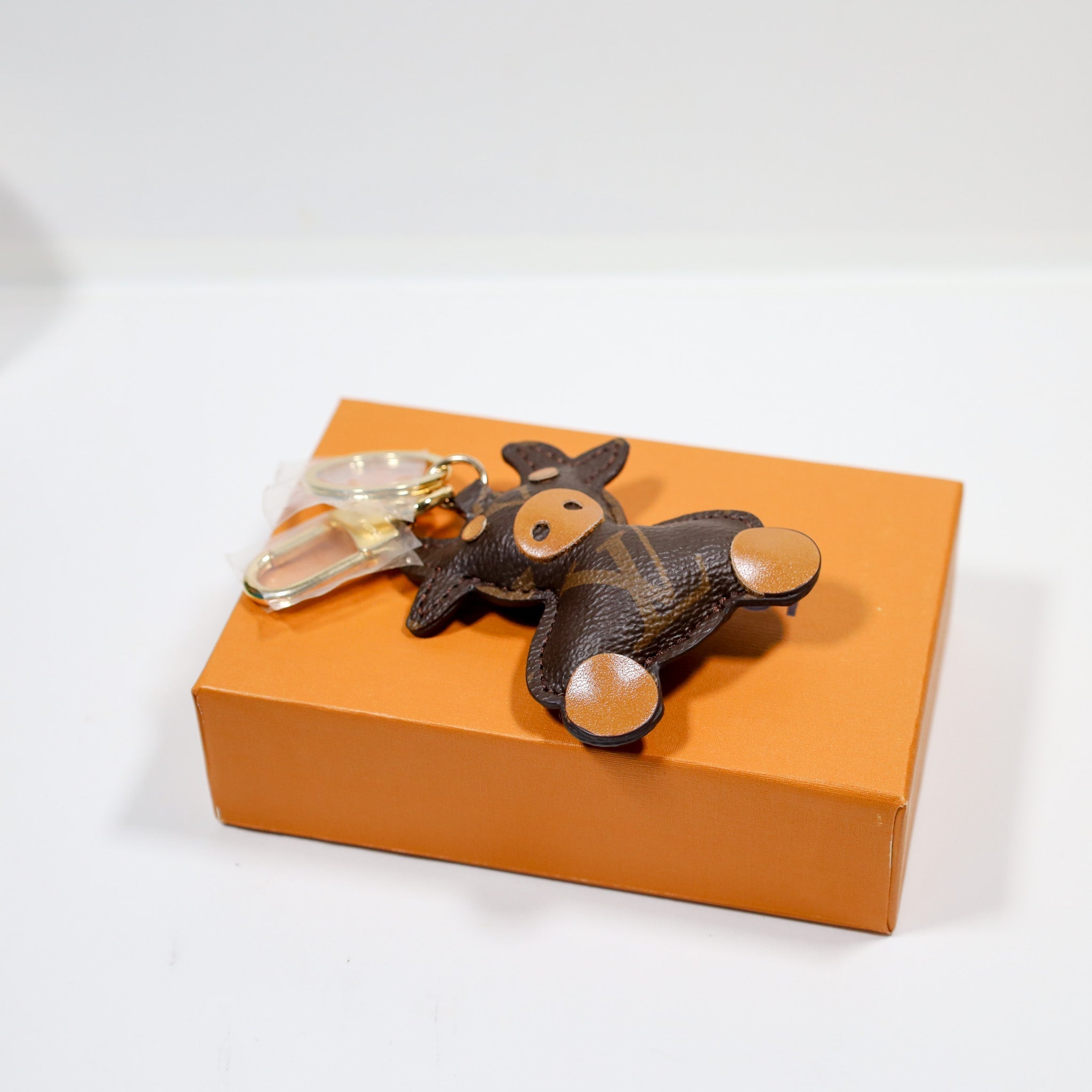 LV Keyring Cow Style Bag Charm