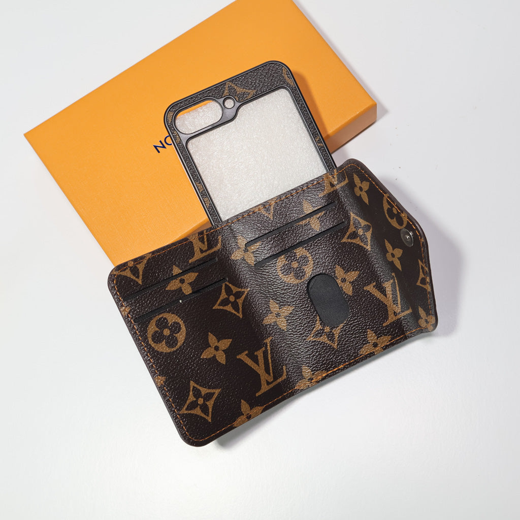 Z Flip LV Case Wallet Style For 3 4 5 6 7 Series