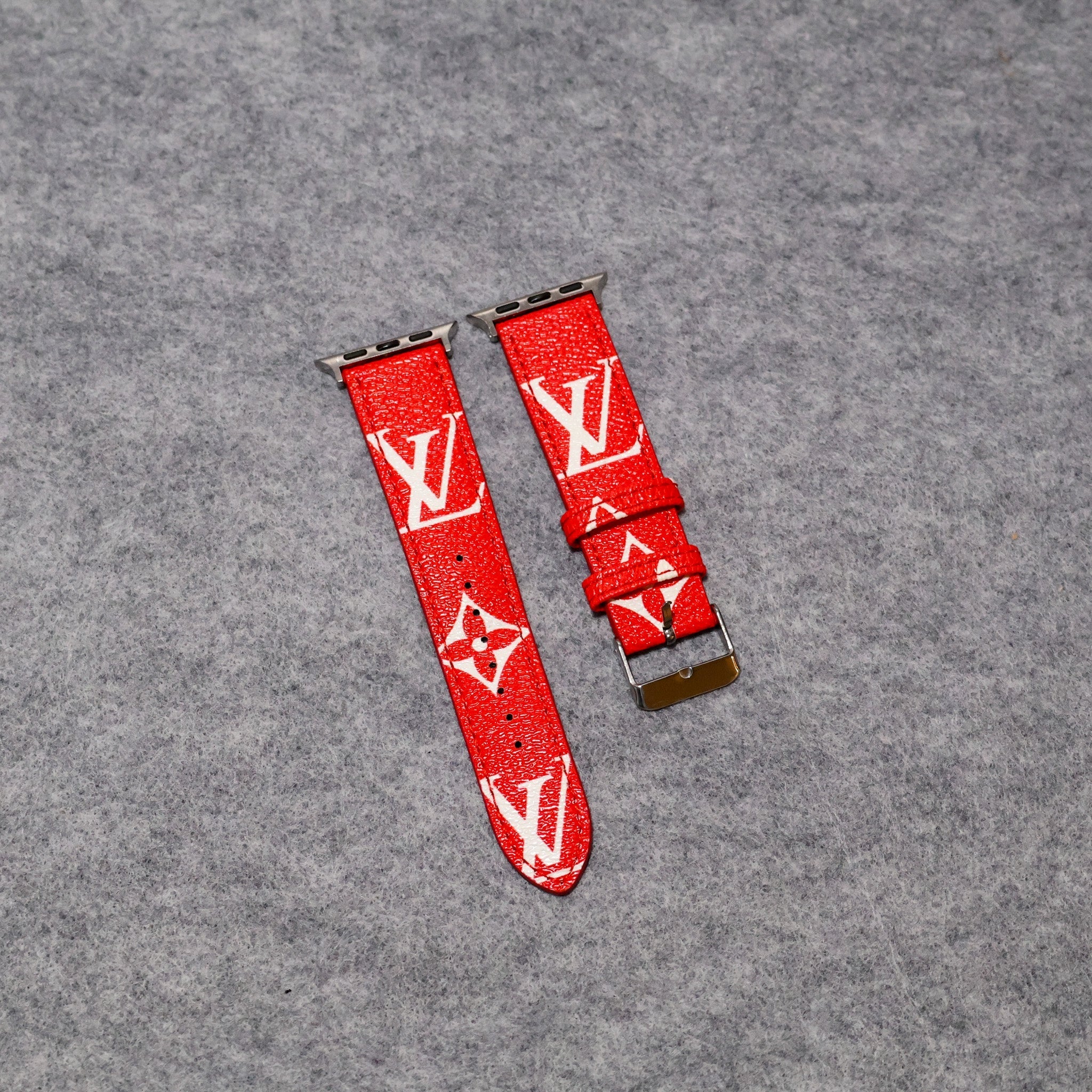 LV Apple Watch Bands Leather