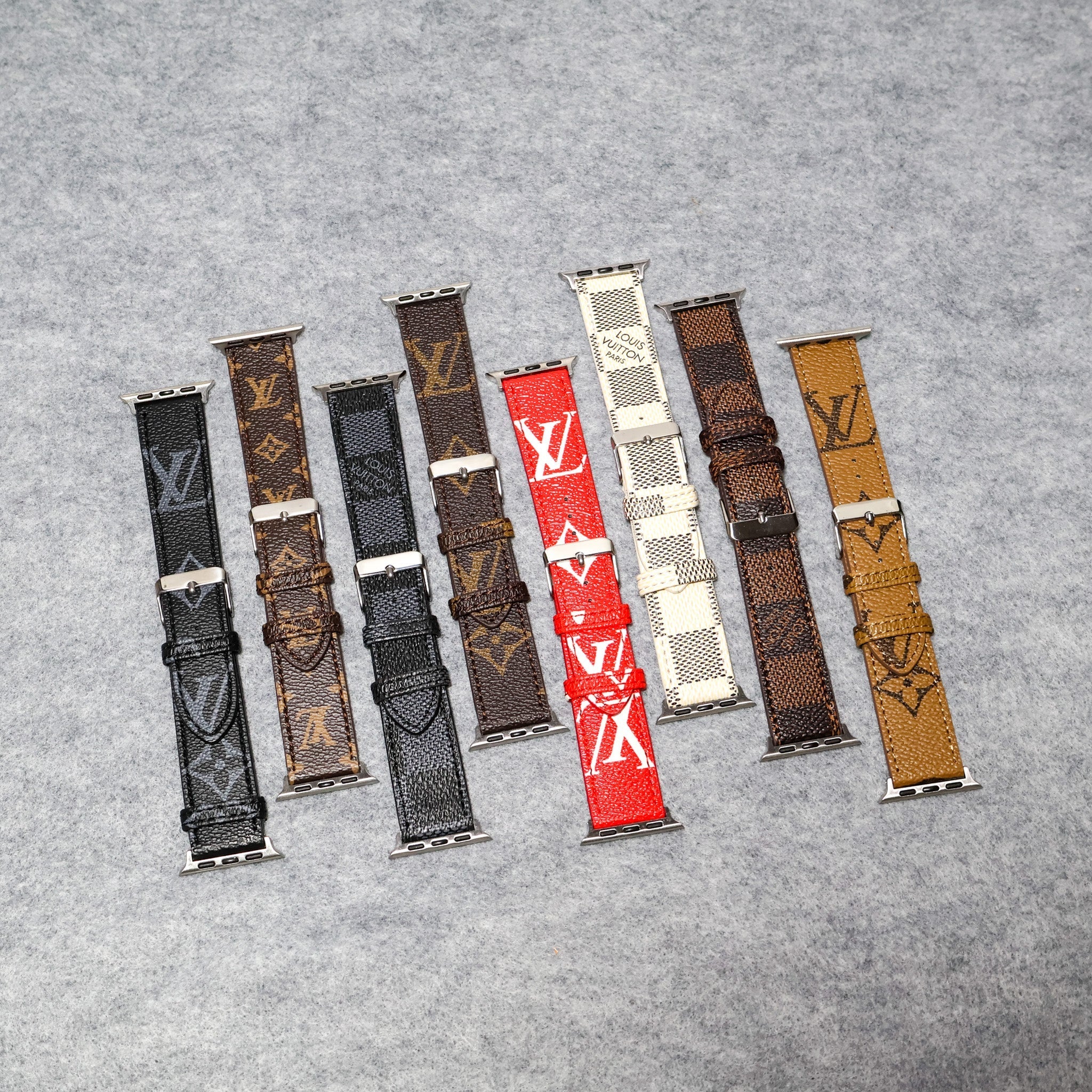 LV Apple Watch Bands Leather