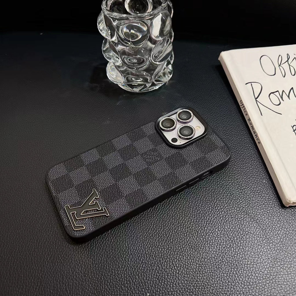 LV Monogram Luxury iPhone Case 12 13 14 15 16 Pro Max