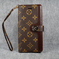 LV Monogram Leather Phone Case for Samsung Galaxy S22  S25