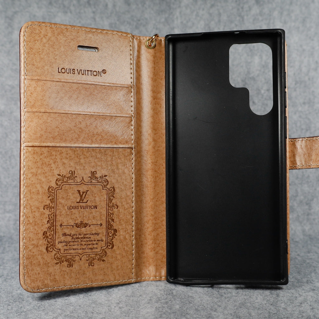 Samsung Galaxy Louis Vuitton Wallet Case S22 23 24 25 Ultra Plus