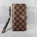 Designer Wallet LV Phone Case Zipper Wallet Kickstand for iPhone
