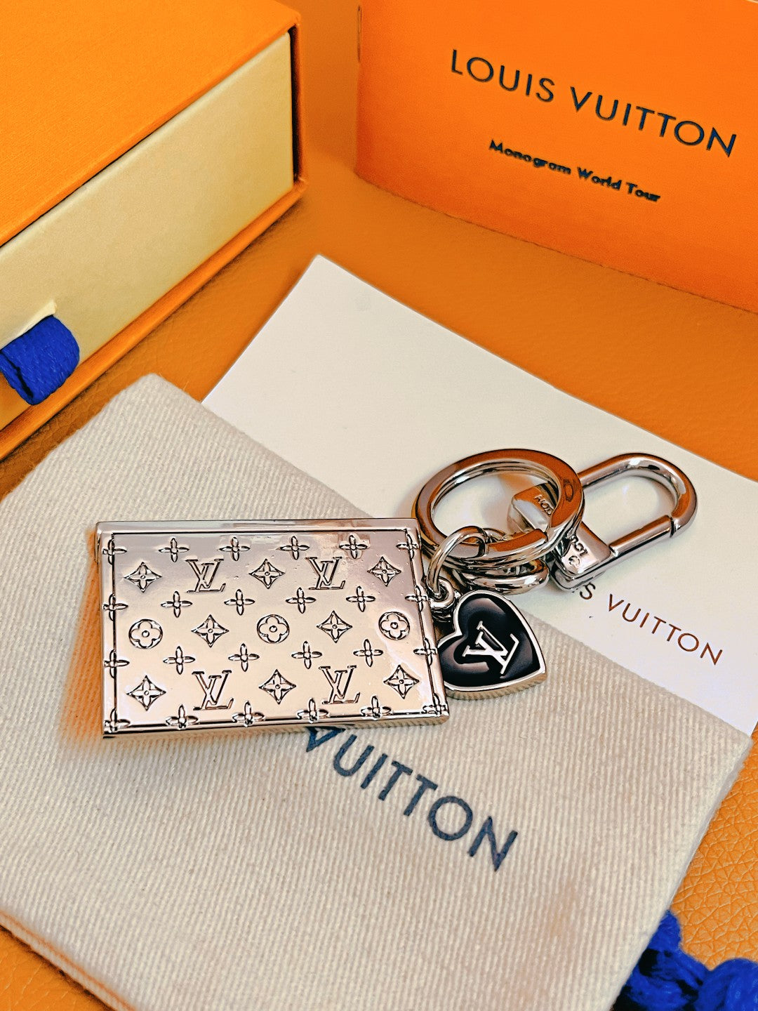 LV Postal Envelope Key chain Bag Charm