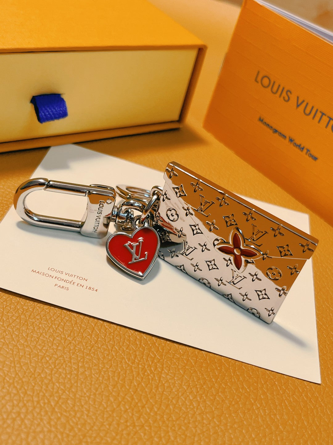 LV Postal Envelope Key chain Bag Charm