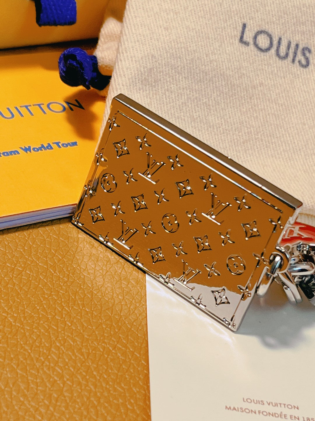 LV Postal Envelope Key chain Bag Charm