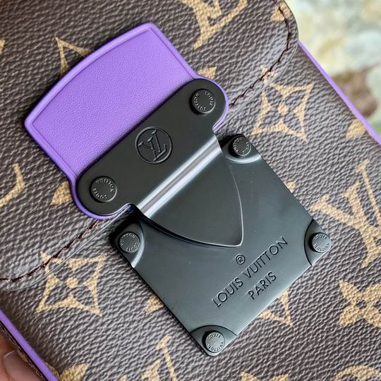LV Crossbody Utility Phone Bag Purple Belt