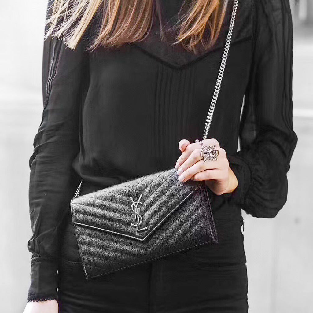 YSL Envelope Bag Shoulder Clutch