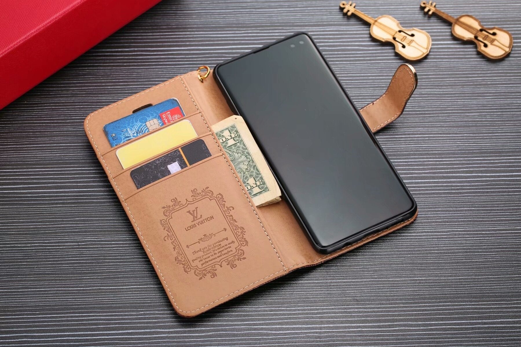 Samsung Galaxy Louis Vuitton Wallet Case S22 23 24 25 Ultra Plus