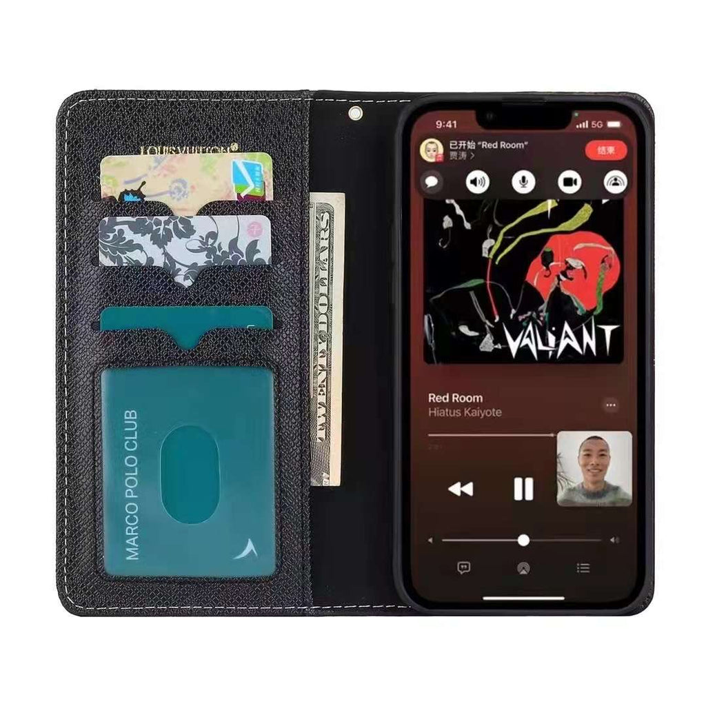 LV Phone Case 13 Pro Max Black Denim