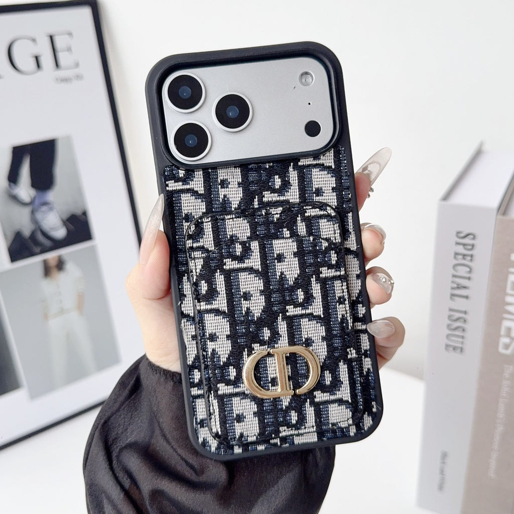 Fabric DR Card Holder for iPhone Case