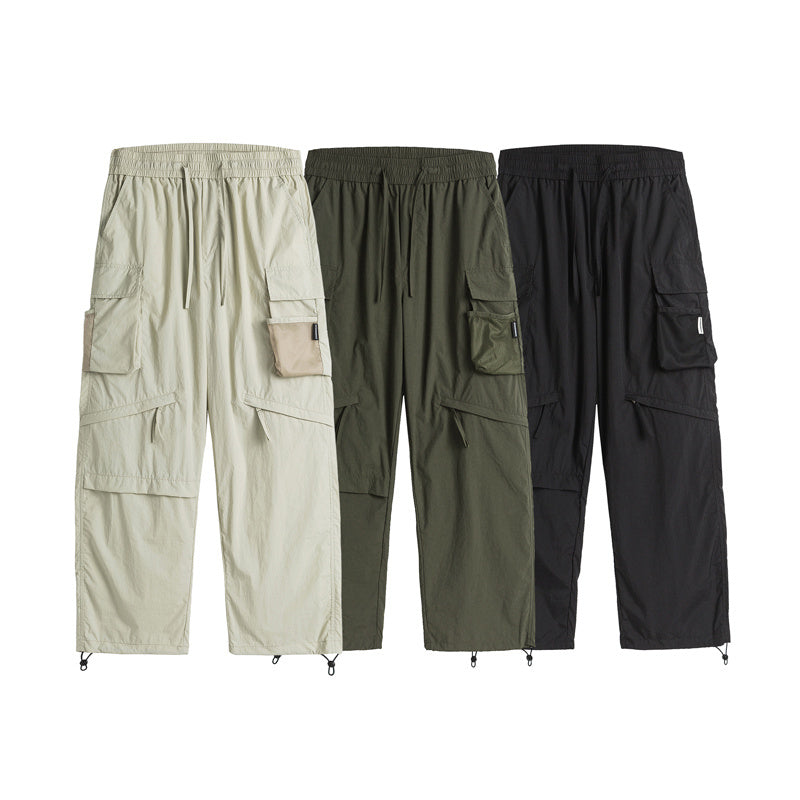 Outdoor Unisex Straight-Leg Casual Cargo Pants