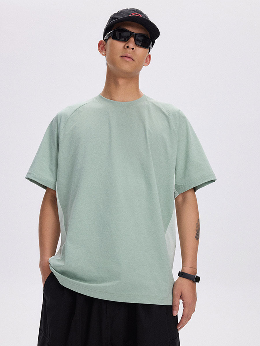 Lightweight Mesh Panel Quick-Dry T-Shirt