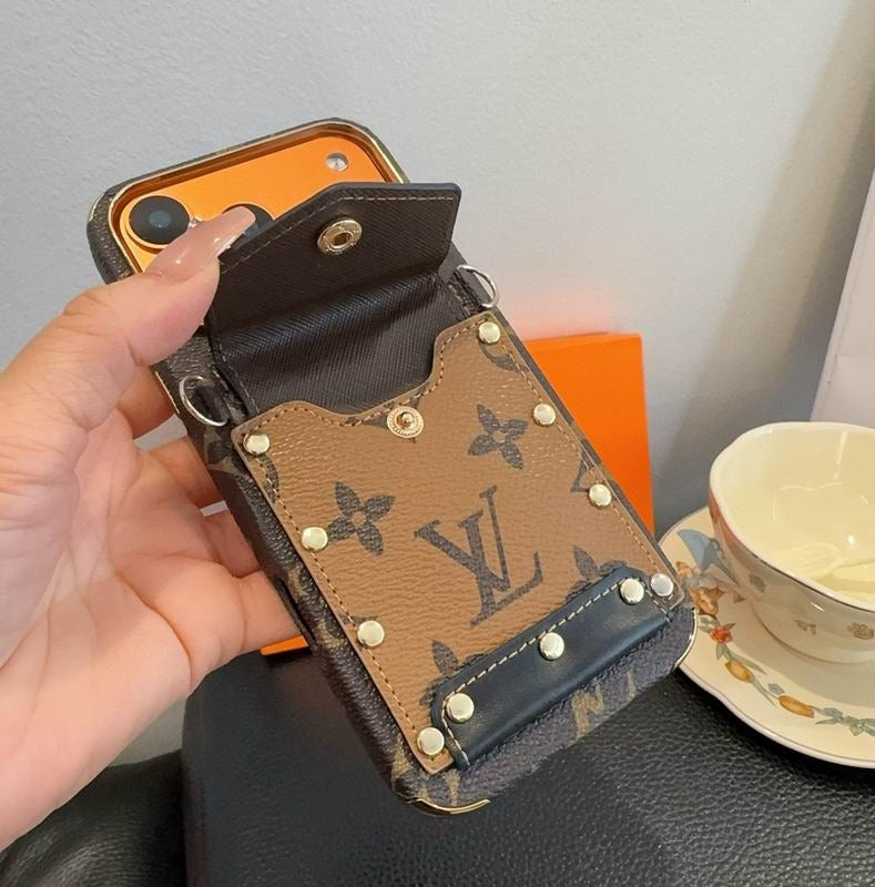Card Holder iPhone Case Crossbody 14-17 / Pro / Pro Max / Plus / Air