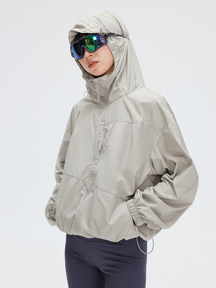 Lightweight Hooded Windbreaker Jacket