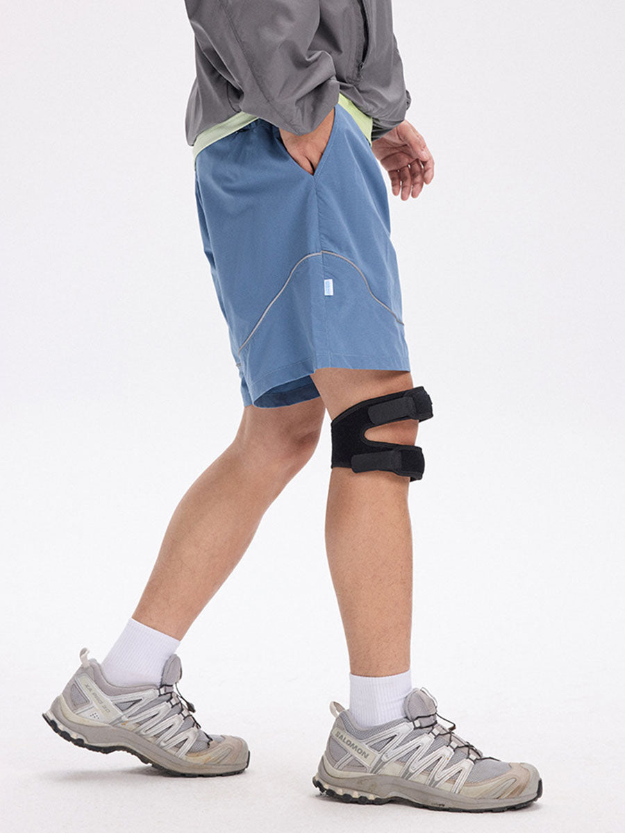 Reflective Trim Quick-Dry Athletic Shorts