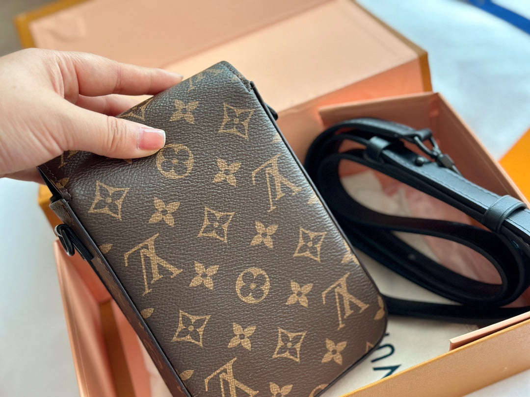 LV Phone Bag Crossbody Black Hardware