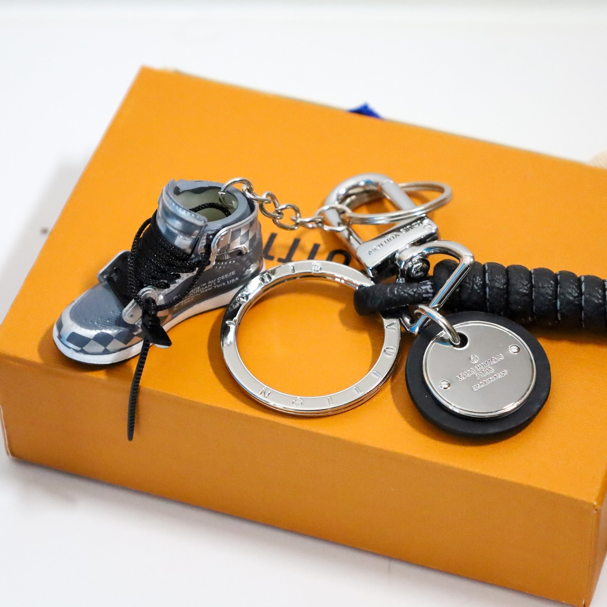 LV Black Sneaker Keychain