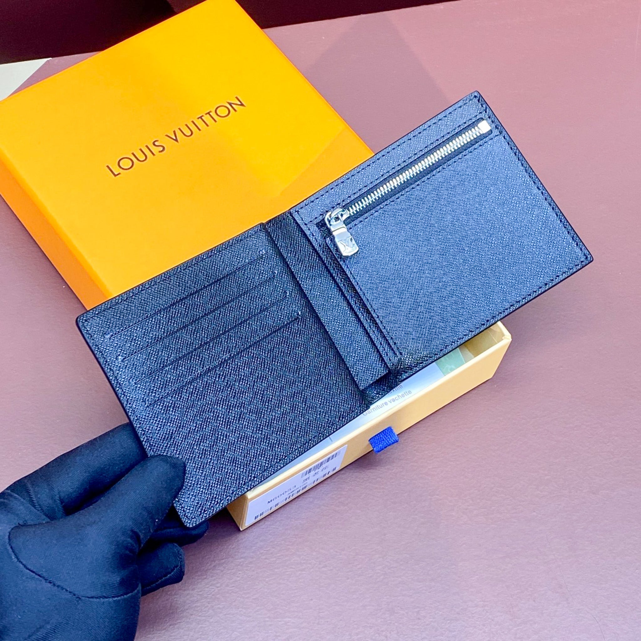 LV Black Monogram Wallet Trifold