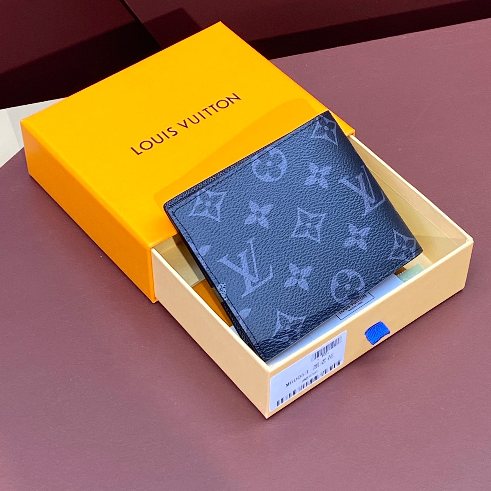 LV Black Monogram Wallet Trifold