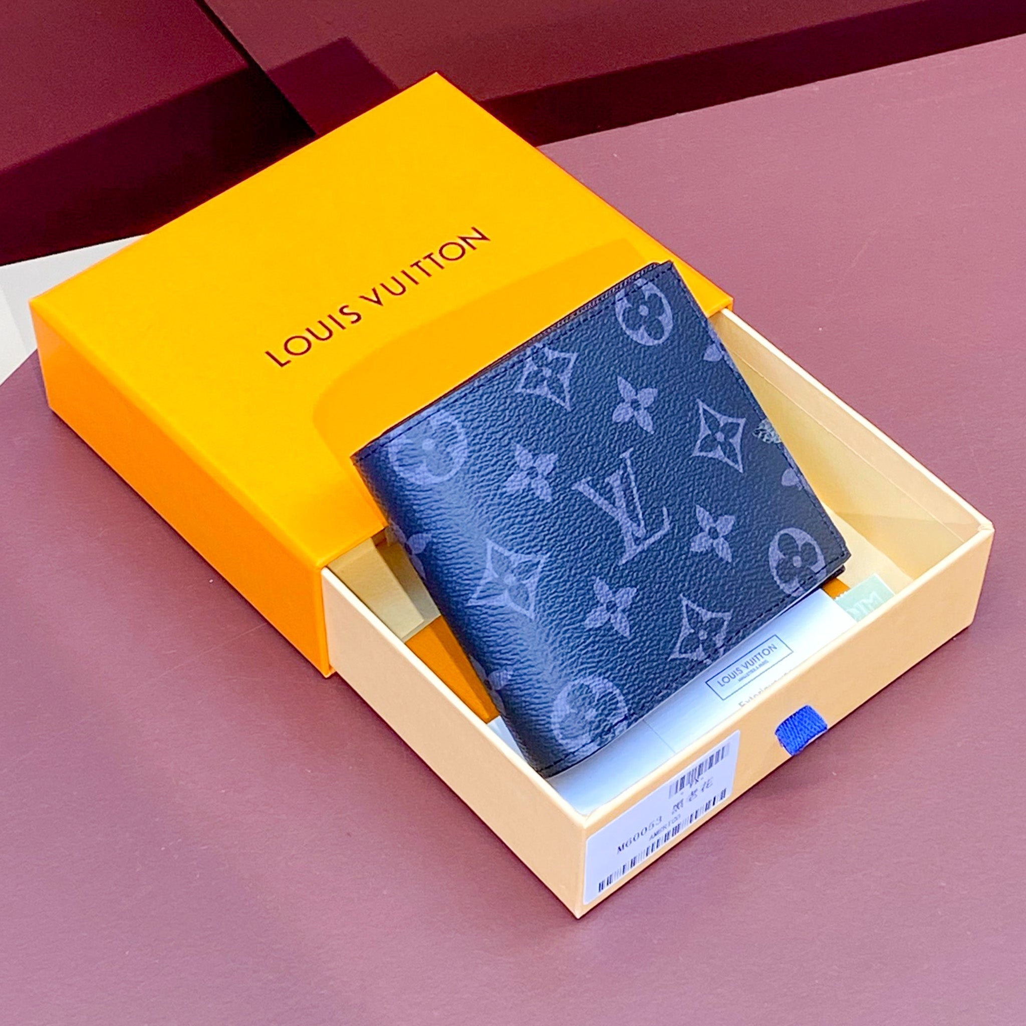 LV Black Monogram Wallet Trifold