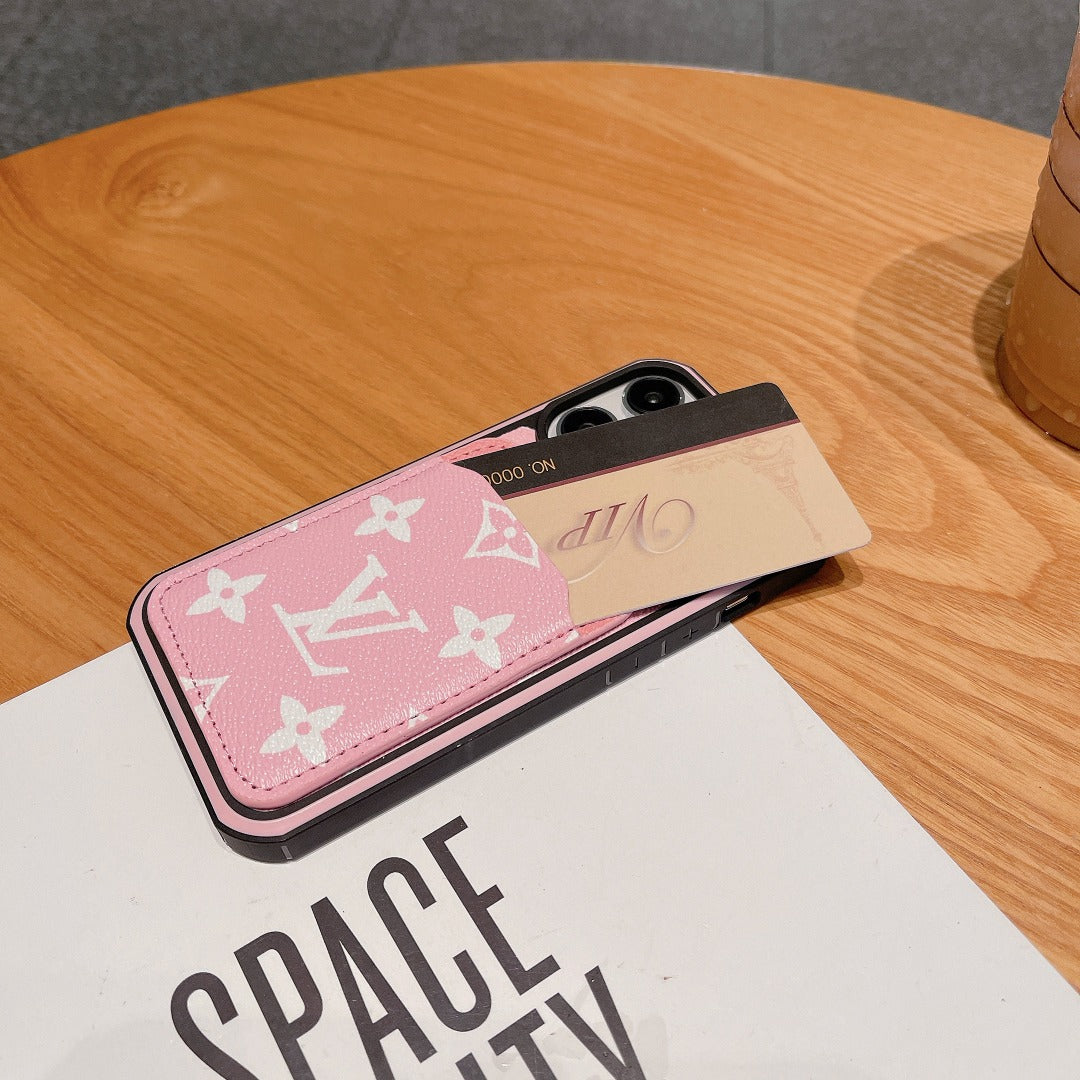 Luxury Phone Case Card Holder for iPhone 16 Pro Max Series