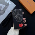 LV Wallet Case iPhone 16 Pro Max Plus 11 12 13 14 15